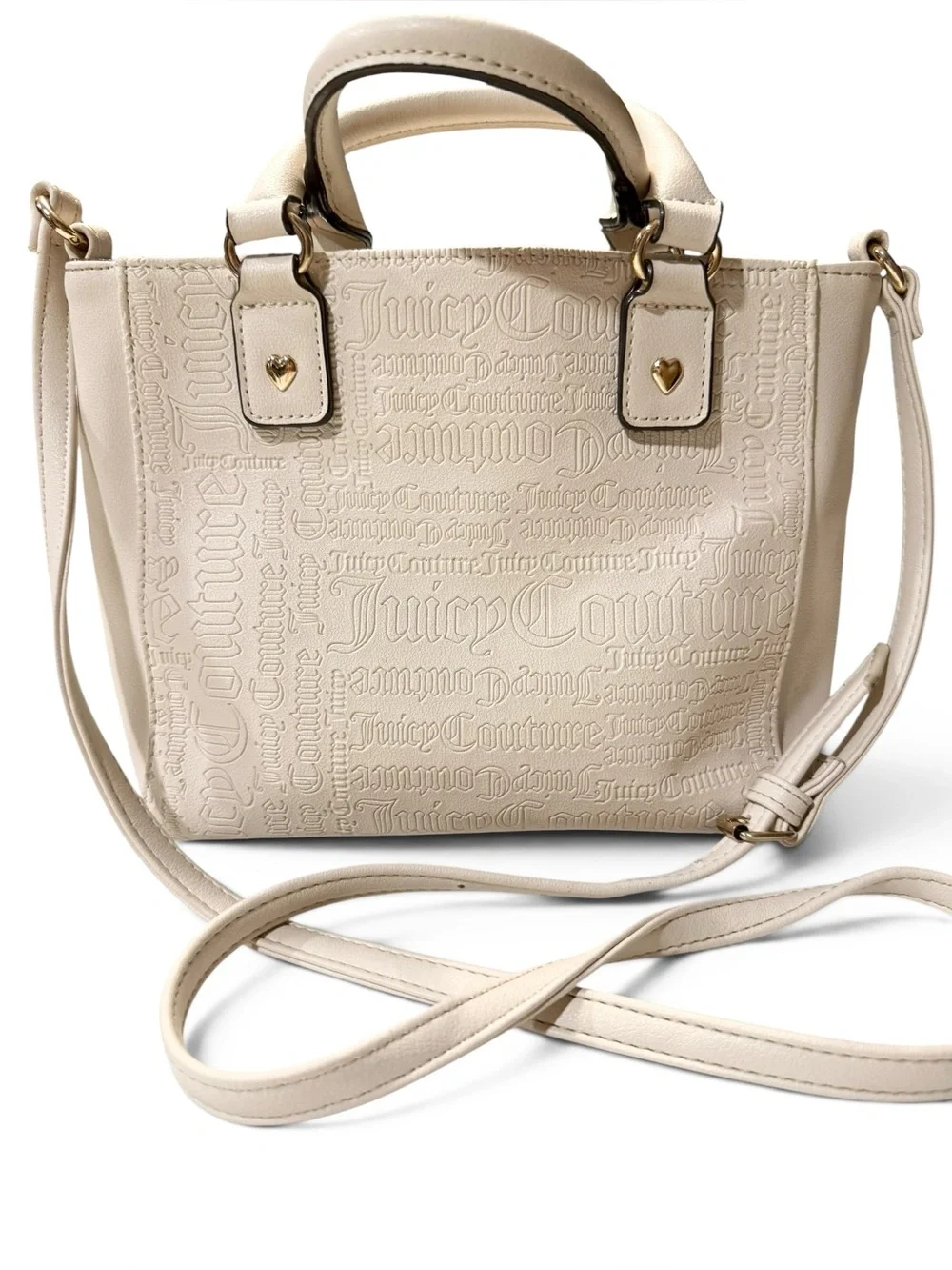 Juicy Couture Change Of Heart Mini Tote / Crossbody - Cafe